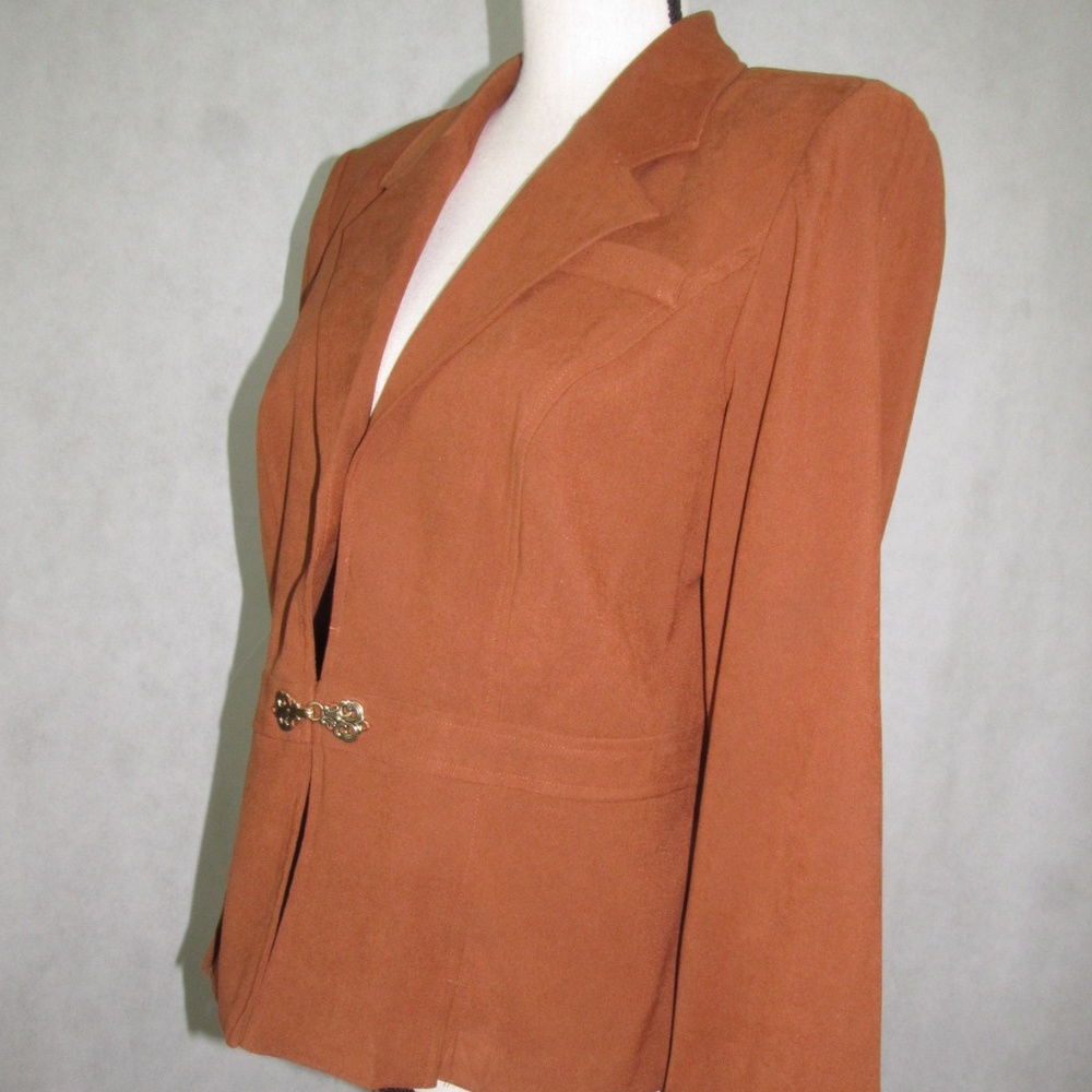 Prophecy Dress Petite Jacket Size 10P Brown Fancy - Picture 2 of 7